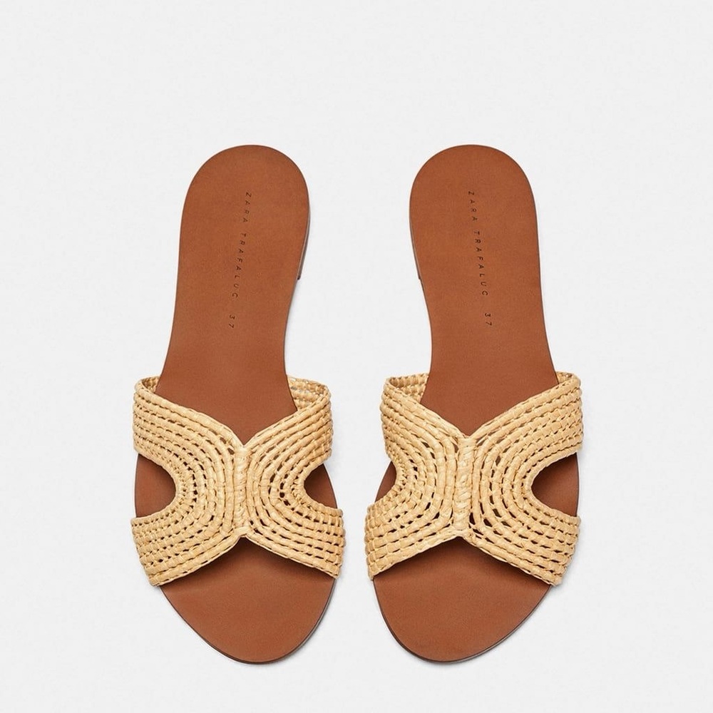 Zara Raffia Sandals